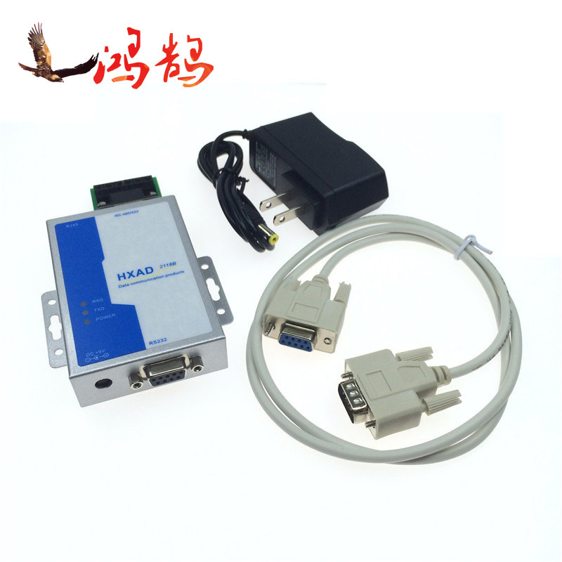 6位接线端工业级光电隔离型db9串口rs232转rs422/rs485有源转换器