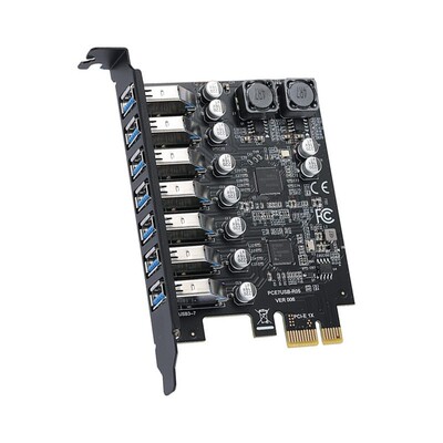 USB3.2 GEN1 5Gbps转接卡7口扩展卡RENESAS第三代主控D720201