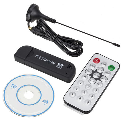 USB 2.0 Digital TV Tuner USB FM+DAB+DVB-T+SDR Dongle STICK