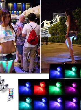 LED Colorful Light Metal Anal Plug NO Vibrator Masturbator F