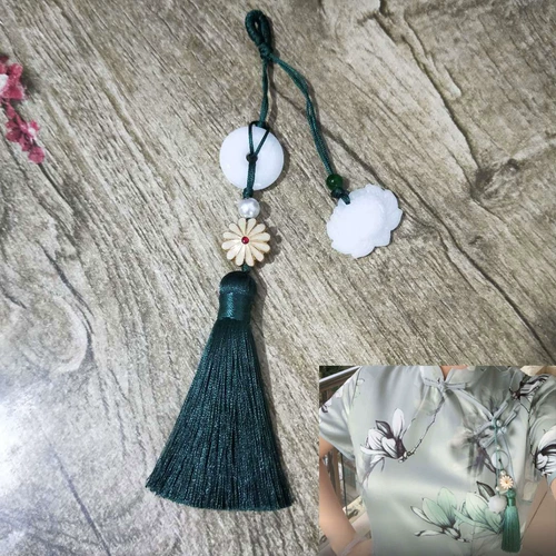 Ципао, ханьфу с кисточками, ретро подвеска, защитный амулет, пряжка, брошь, китайский стиль