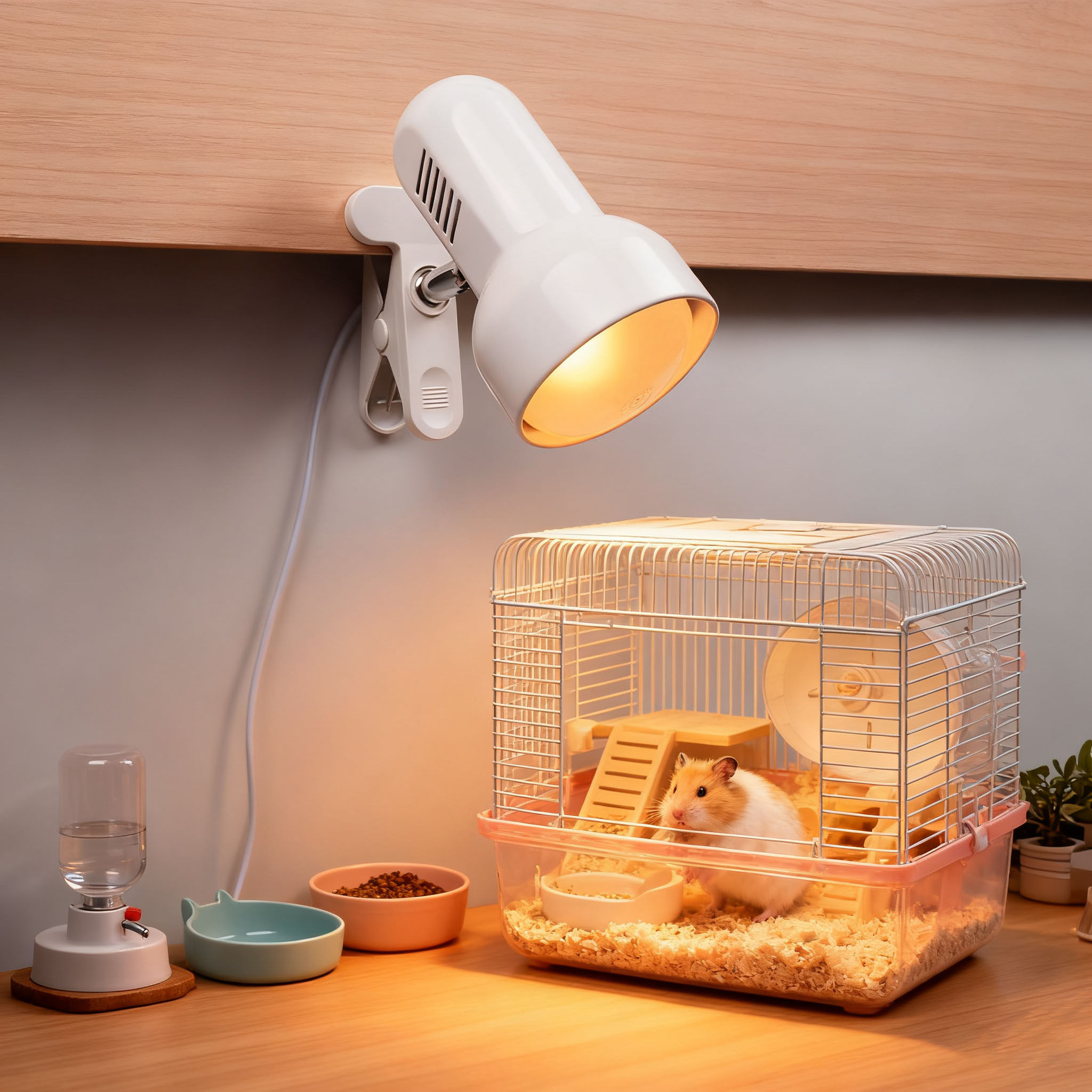 兔子专用取暖灯恒温宠物保温灯兔笼加热灯金丝熊仓鼠生育用品暖炉