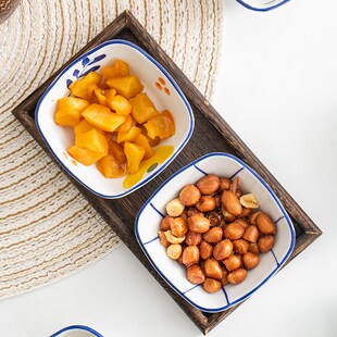 釉下彩调味碟家用醋碟个性蘸料碟酱油调料碗小味碟子陶瓷小吃碟