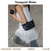 山口美袋 mini花瓣爪钉真皮可斜挎手机腋下包 定制款 浪漫 夏季