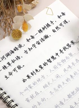 闲云体热评语录优美诗句满分作文练字帖行楷字体临摹本初高中成人