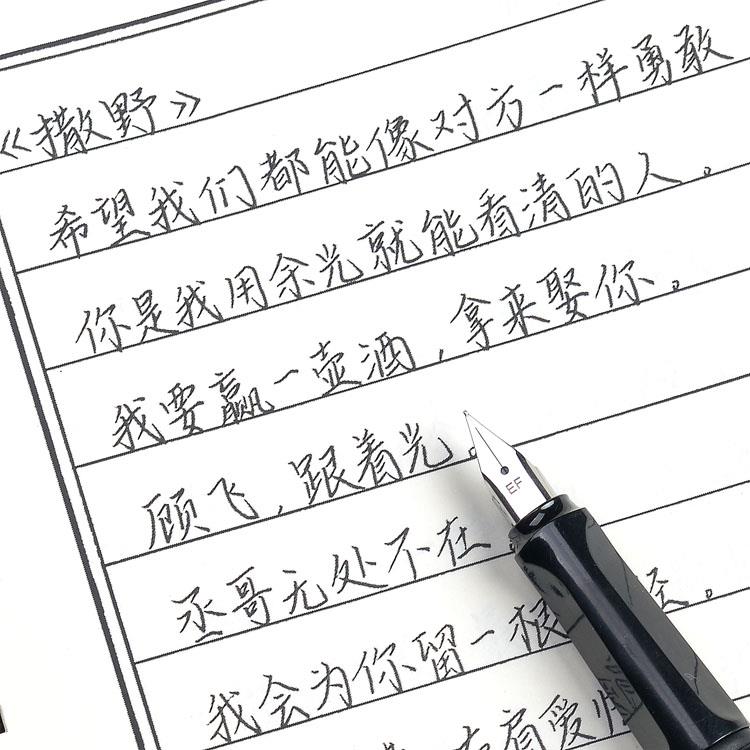 新款字帖漂亮女生男生美文行书