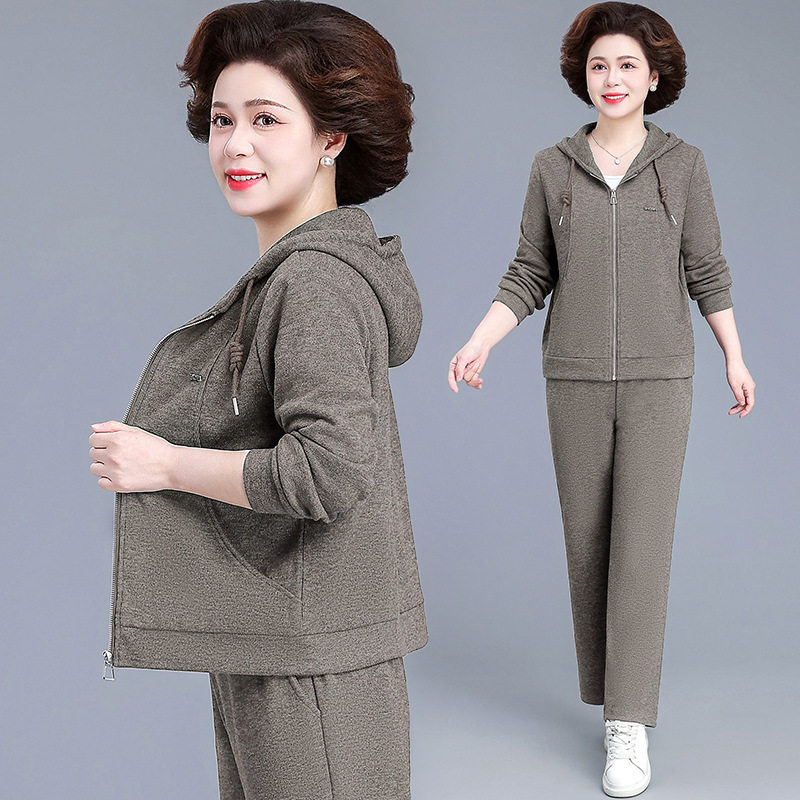 恒源祥中年妈妈春装2025新款运动服套装中老年春秋外套休闲上衣两,女装/女士精品,中老年女装,淘宝优惠券,粉丝福利购,淘宝优惠卷