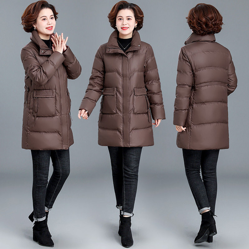 恒源祥中年妈妈冬装羽绒服2022年新款中50岁老年女装洋气外套中长,女装/女士精品,中老年女装,淘宝优惠券,粉丝福利购,淘宝优惠卷