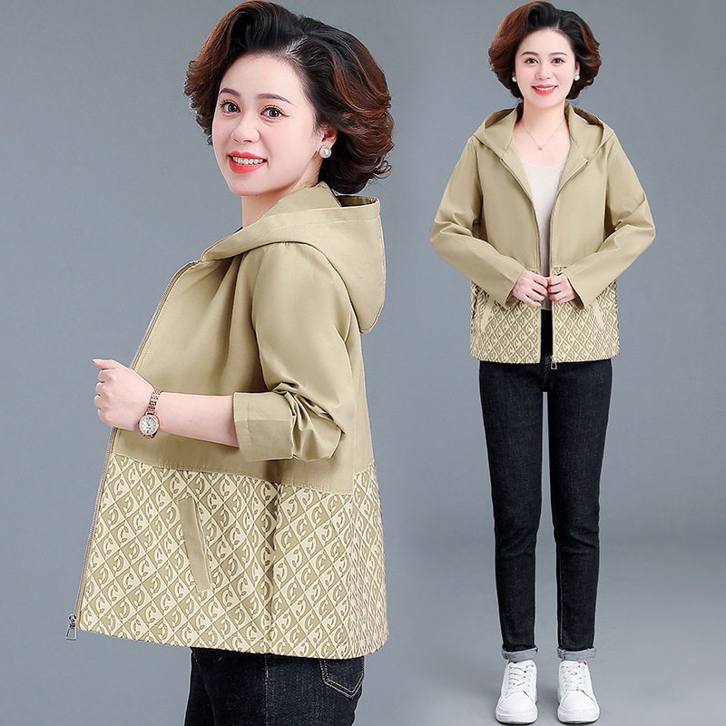 恒源祥休闲中老年妈妈春装印花短款外套女2023春秋新款宽松减龄连,女装/女士精品,中老年女装,淘宝优惠券,粉丝福利购,淘宝优惠卷