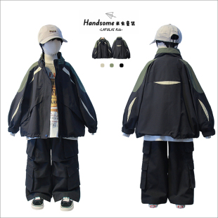 男童立领拉链衫 啦芙莱童装 新品 棒球服外套25秋季 夹克8060 儿童工装