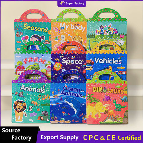 Kids Reusable Scene Sticker Book Sea Animal Jelly Stickers