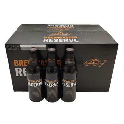 精酿百威大师啤酒铝罐355ml*24