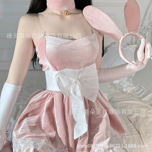 涞觅官方正品朵蜜拉圣诞装红色丝绒新年节日服饰cosplay女装派对