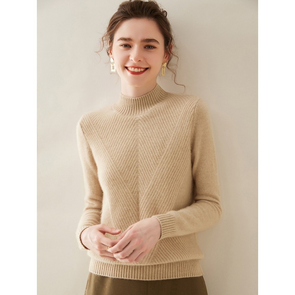 香港潮牌羊绒衫女加厚半高领毛衣宽松套头粗毛线扭花针织衫内搭羊,女装/女士精品,羊绒衫,淘宝优惠券,粉丝福利购,淘宝优惠卷