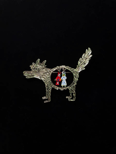 Vintage古着 Wolf胸针 Grandma