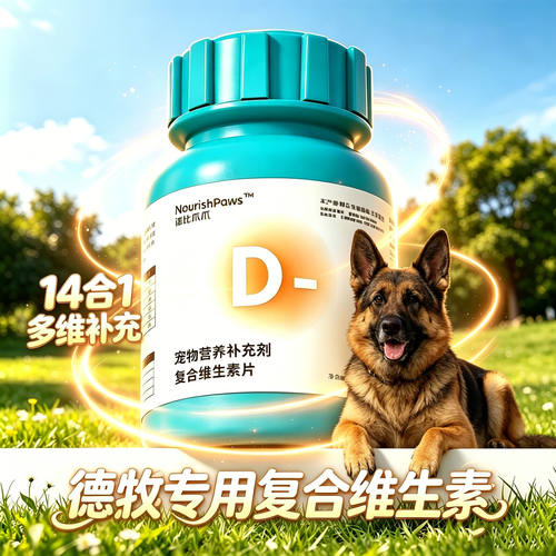 德牧专用狗狗复合维生素b族片b1b12营养宠物小狗吃的多种补充异食