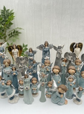 欧式复古天使树脂圣诞摆件