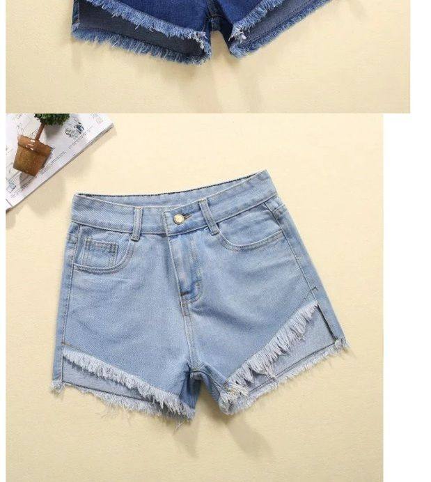牛仔褲修身短褲個性潮款彈性彈力大女短短款2019闊腿高腰大童裝夏在類目 女裝/女士精品, 牛仔褲中 - 來自Buy2taobao.com提供專業的淘寶代購服務