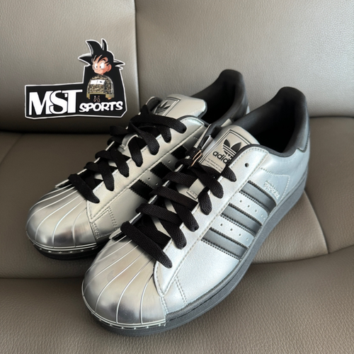 Adidas灰银黑贝壳头2代休闲板鞋