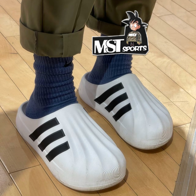 Adidas三叶草贝壳头包头男女拖鞋