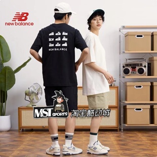 T恤5ED26221 ANDY卡通插画纯棉男女运动短袖 New Balance联名SEIJI