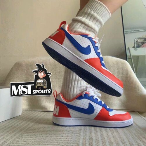 Nike耐克尼克斯白蓝陈橙系带板鞋