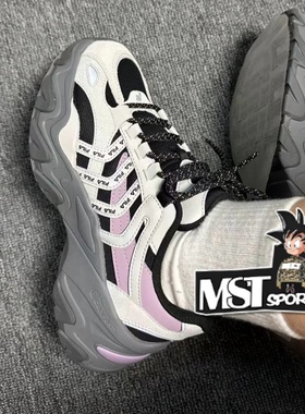 Fila斐乐Sofia2.0紫鱼刺2代低帮增高厚底运动休闲鞋F12W134159FBA