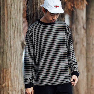 绒感吸湿发热条纹长袖 Kizzles Tee Stripes T恤