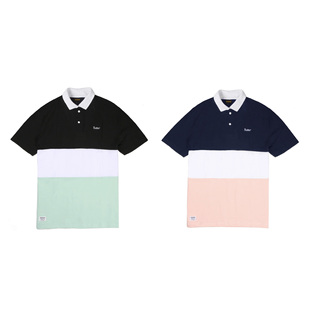 Court Goods Polo Tee 刺绣Logo 澳大利亚 翻领拼色短袖 Butter