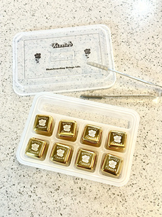 Kizzles 金色不锈钢冰块套装