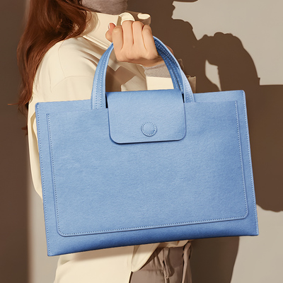 皮质手提文件袋定制商务办公会议大容量a4文件包合同资料夹防水公文包多层文件夹档案袋证件ipad收纳袋印logo