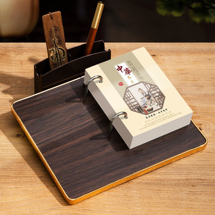 365天每天一页台座日历2026年木质带笔筒便签台历定制中国风多功能收纳日历公司办公桌面摆件广告ogo订做印刷