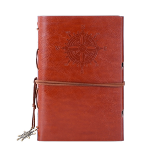 笔记本本子复古活页日记本可拆卸替芯文艺精致随身口袋瑕疵捡漏空白牛皮纸日式旅行TN手帐软皮记事本定制LOGO