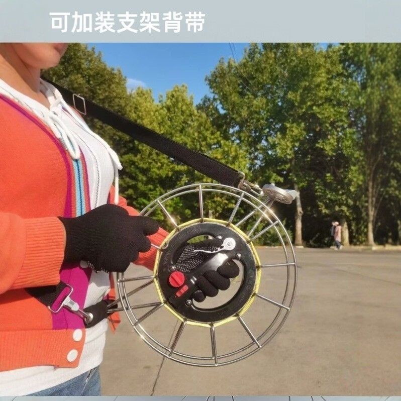 新款不锈钢风筝轮带刹车防倒转大