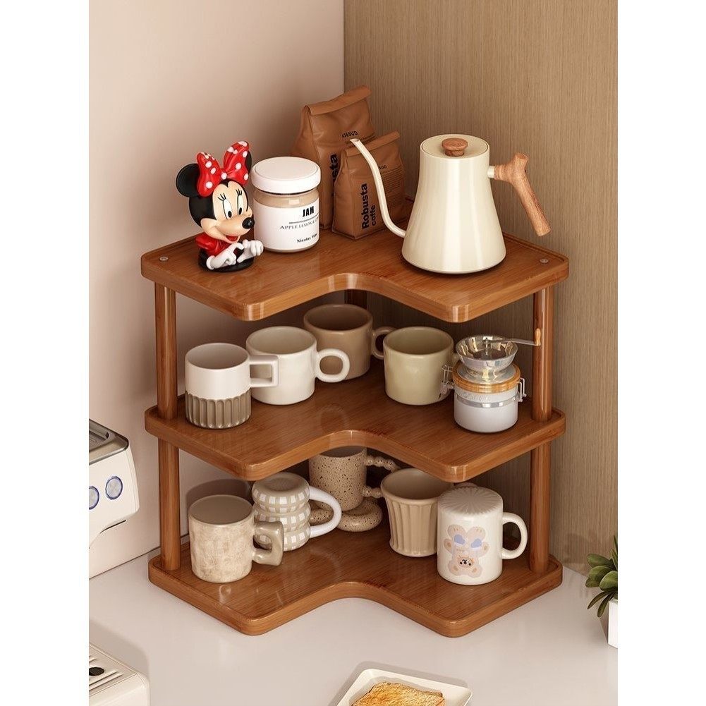 桌面置物架台面转角杯子收纳架子茶杯咖啡杯水杯茶具桌上小型杯架,商业/办公家具,置物架/陈列架/储物架/展示架,淘宝优惠券,粉丝福利购,淘宝优惠卷