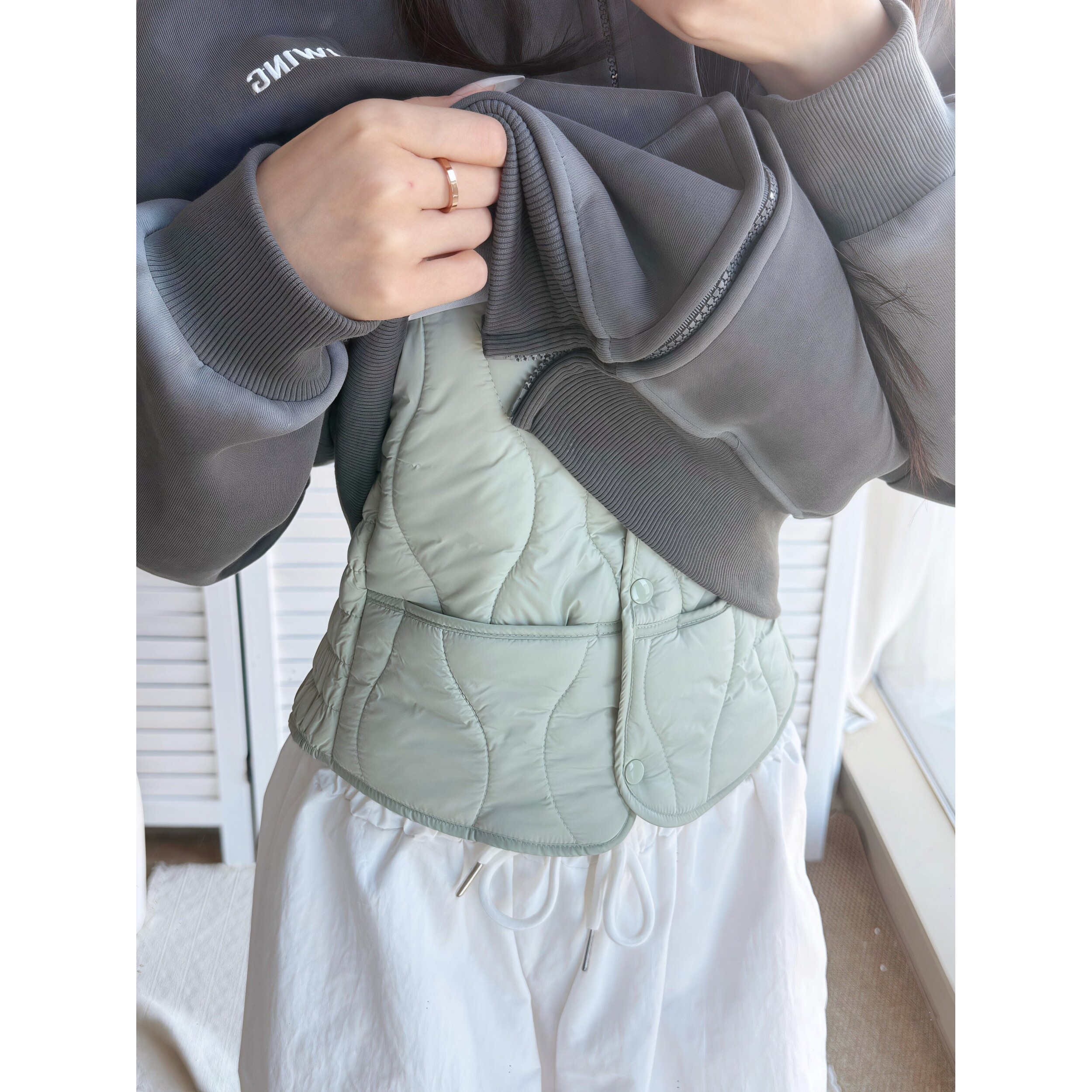 保暖马甲背心加厚羊羔绒防寒加绒外穿大衣内搭秋冬季坎肩百搭内胆