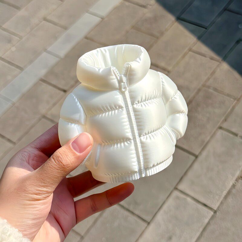 保暖做好!羽绒服笔筒3d打印创意文具收纳学生桌面装饰摆件送朋友