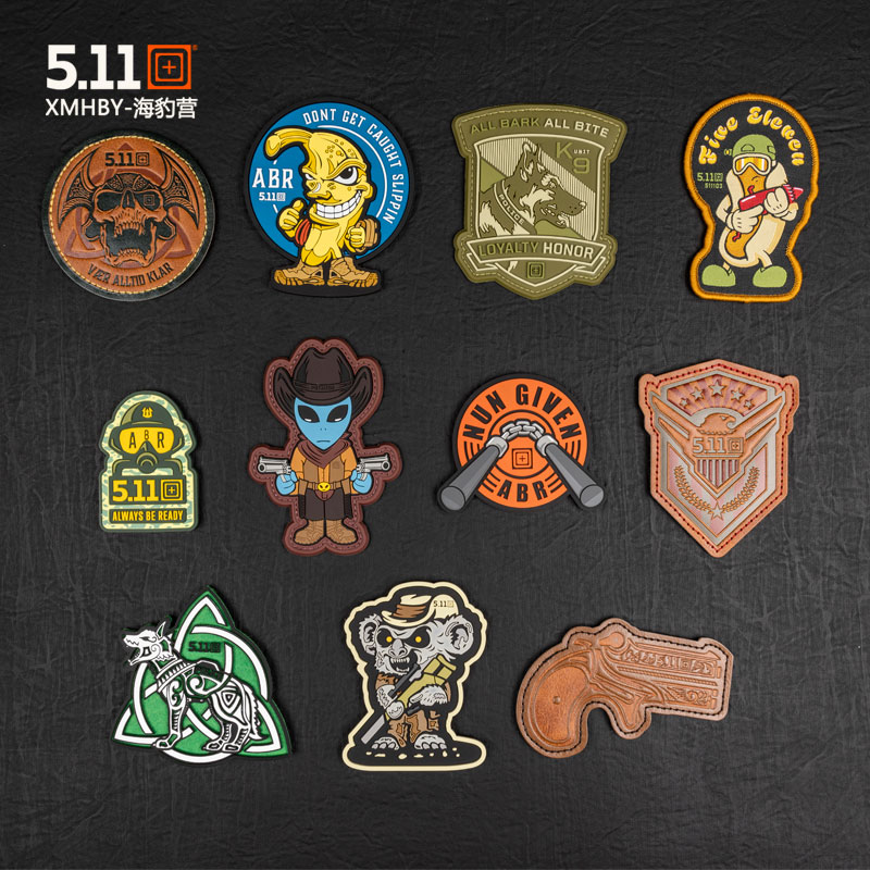 美国5.11军迷配饰臂章刺绣贴章511背包服饰帽士气章徽章魔术贴