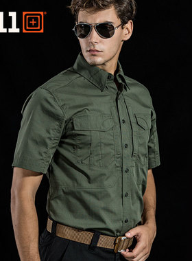 美国5.11打击者弹性短袖衬衫 511抗撕裂 71354户外男士衬衣71373