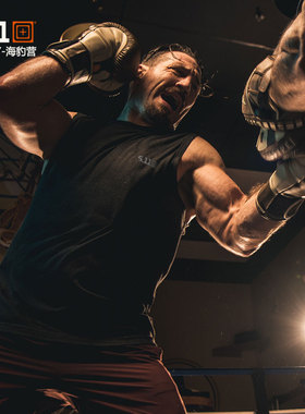 美国5.11夏季短袖紧身背心511户外运动健身男无袖吸湿排汗 41224