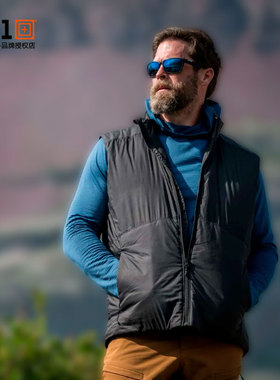 美国5.11新品战术马甲511户外P棉防寒保暖轻量防泼水男背心80036