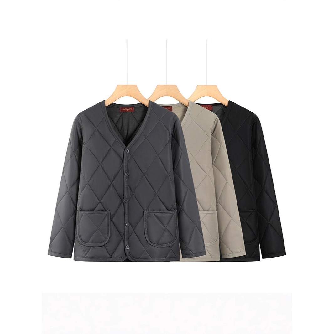 恒源祥冬季新款爸爸款开衫无领保暖衣时尚大码内胆中年男式轻薄棉,女装/女士精品,棉衣/棉服,淘宝优惠券,粉丝福利购,淘宝优惠卷