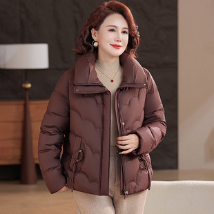 外套 洋气羽绒服90白鸭绒中年女时尚 恒源祥官方正品 2025年妈妈冬装