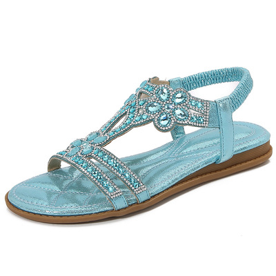 Large flat sandals, Bohemian women's shoes, summer fashion
