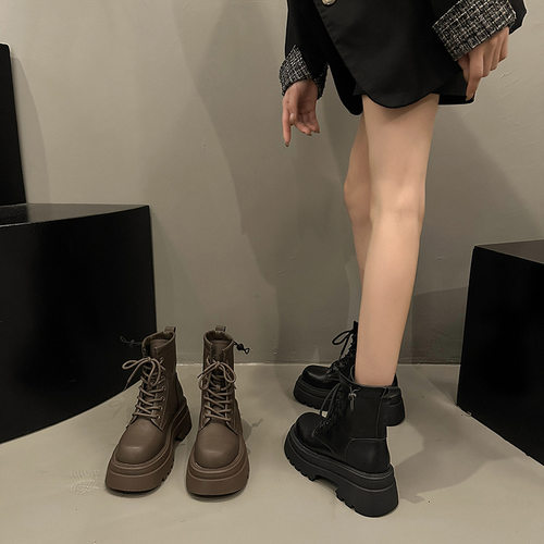 Vintage thick soled Martin boots women's autumn boots shoes