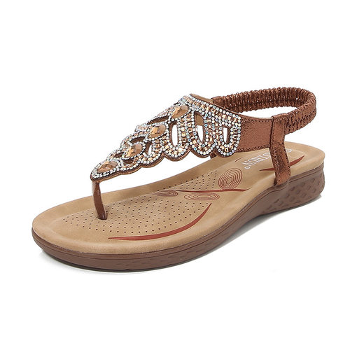 Shoes women's summer clip toe oversized thick soled sandals