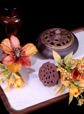 新中式新娘结婚黄色莲蓬花发夹头饰森系写真婚礼跟妆晨袍旗袍发夹