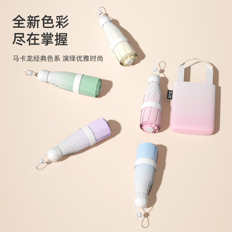 德国精工雨伞女折叠伞高级感遮阳太阳伞防晒伞防紫外线晴雨两用五