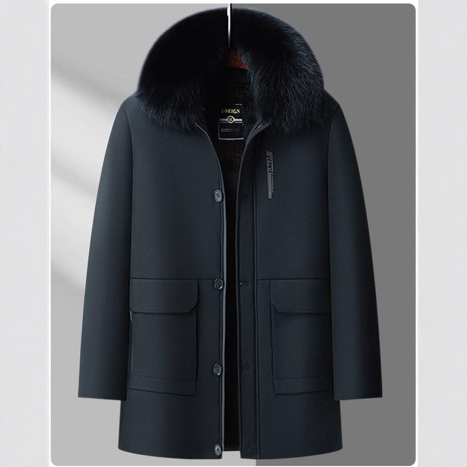 恒源祥男装冬季棉衣脱卸款加绒加厚爸爸冬装棉服中长款爷爷棉袄保,男装,皮草,淘宝优惠券,粉丝福利购,淘宝优惠卷