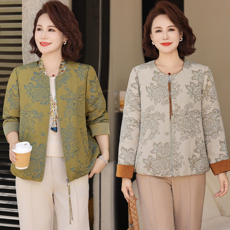 恒源祥新中式妈妈秋装外套洋气50多岁阔太太上衣中老年女装春秋季,女装/女士精品,中老年女装,淘宝优惠券,粉丝福利购,淘宝优惠卷